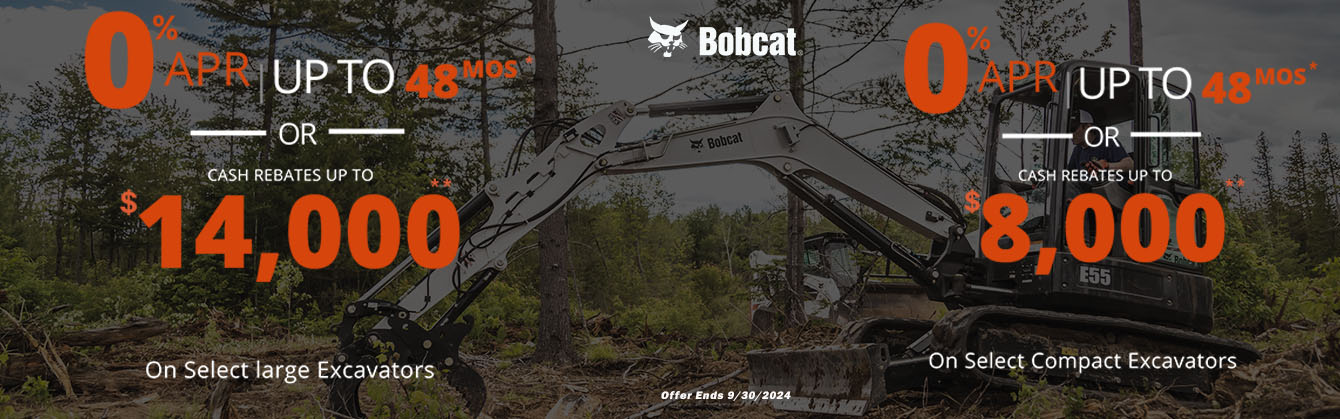 Bobcat Excavator Promotions
